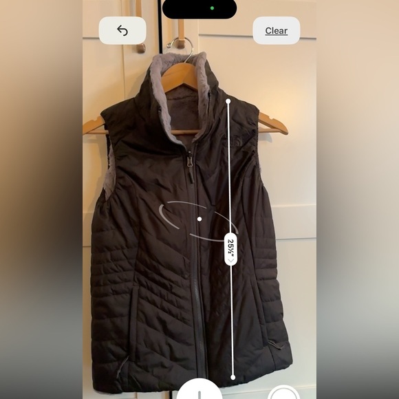 THE NORTH FACE MossBud Vest Reversible Vest Black and Gray Size Small - Picture 6 of 6